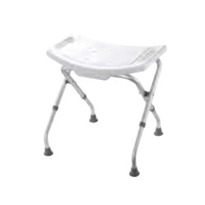 WHITE/CHROME  SHOWER SEAT
