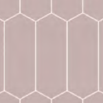 DUSKY PINK ELONGATED HEX
